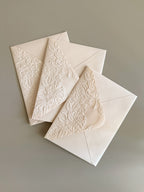 Almond Flower Embossed 5x7 Envelopes