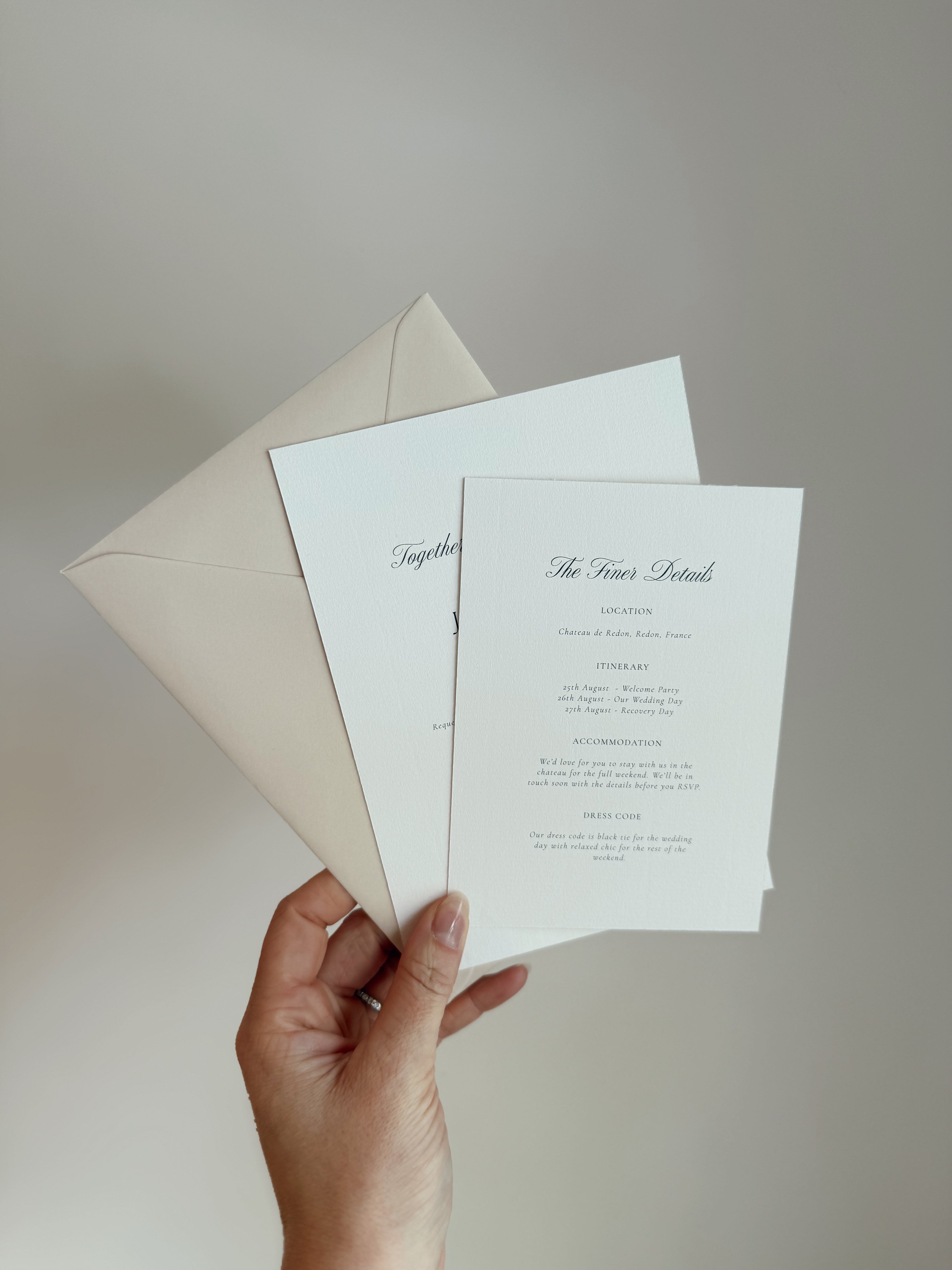 Isabella - 2 Card Invitation Suite