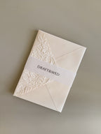 Almond Flower Embossed 5x7 Envelopes