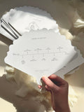 Hand Illustrated Ornate Order of Service Fan