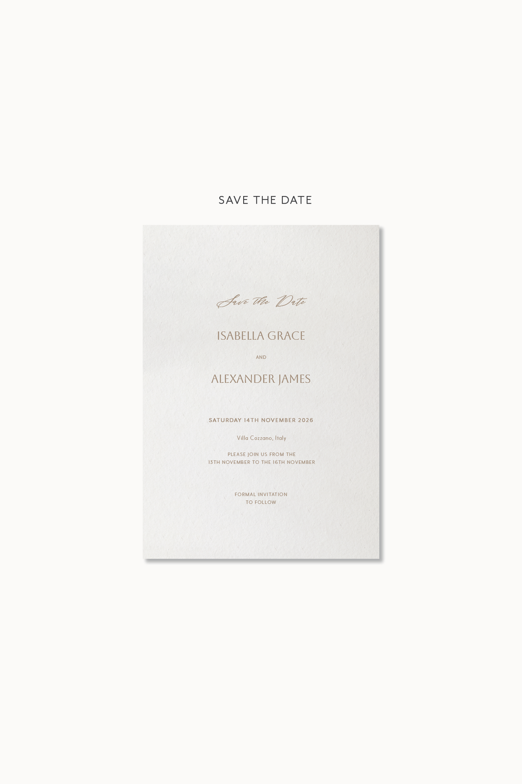 Isabella - Save the Date