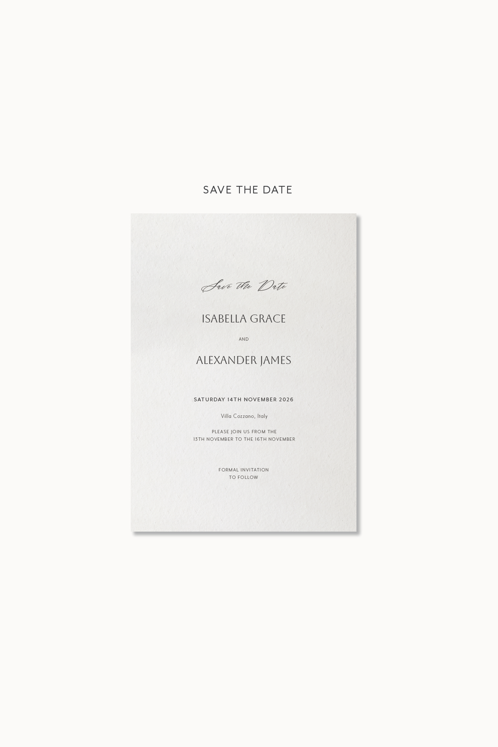 Isabella - Save the Date