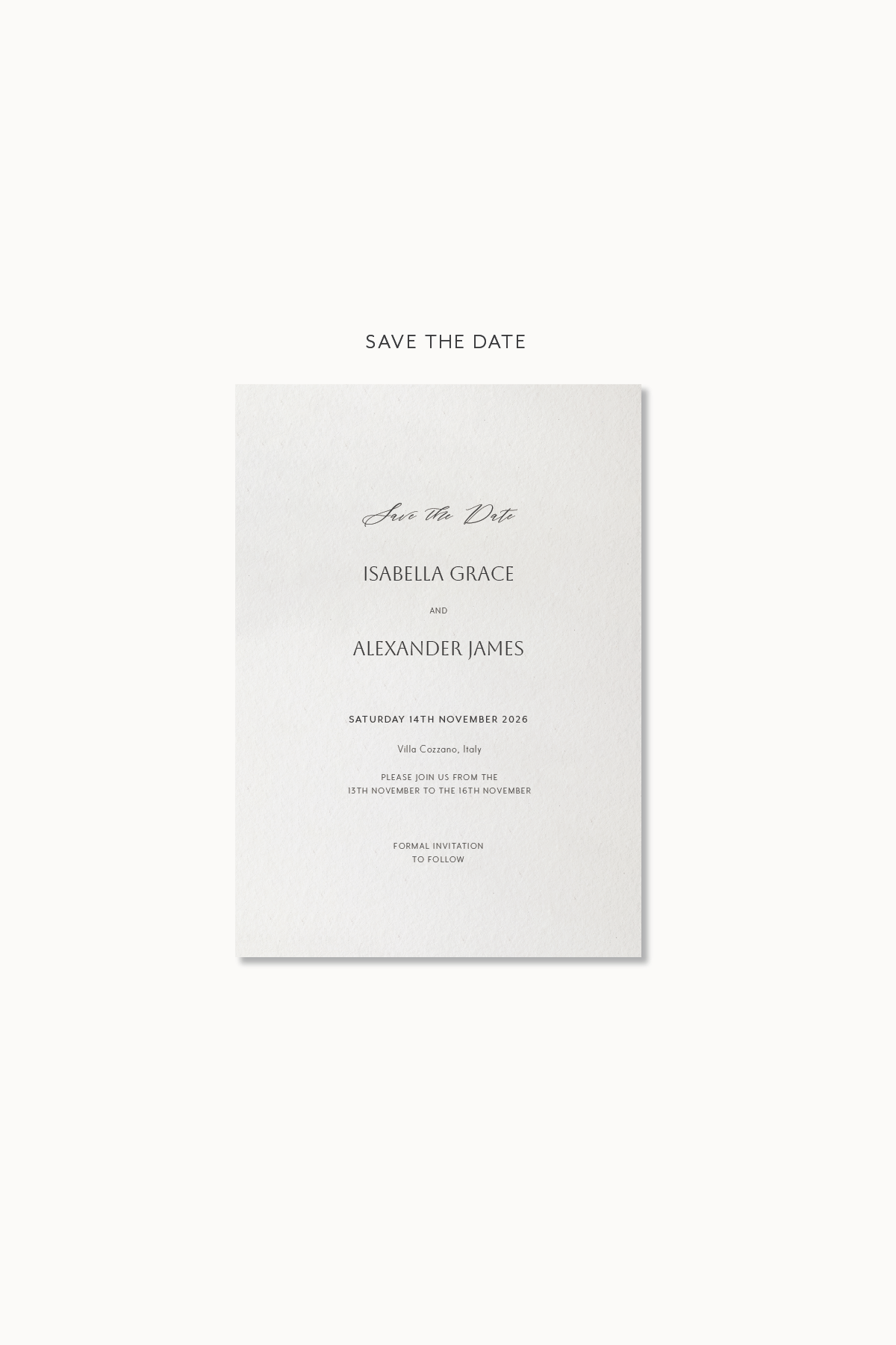 Isabella - Save the Date