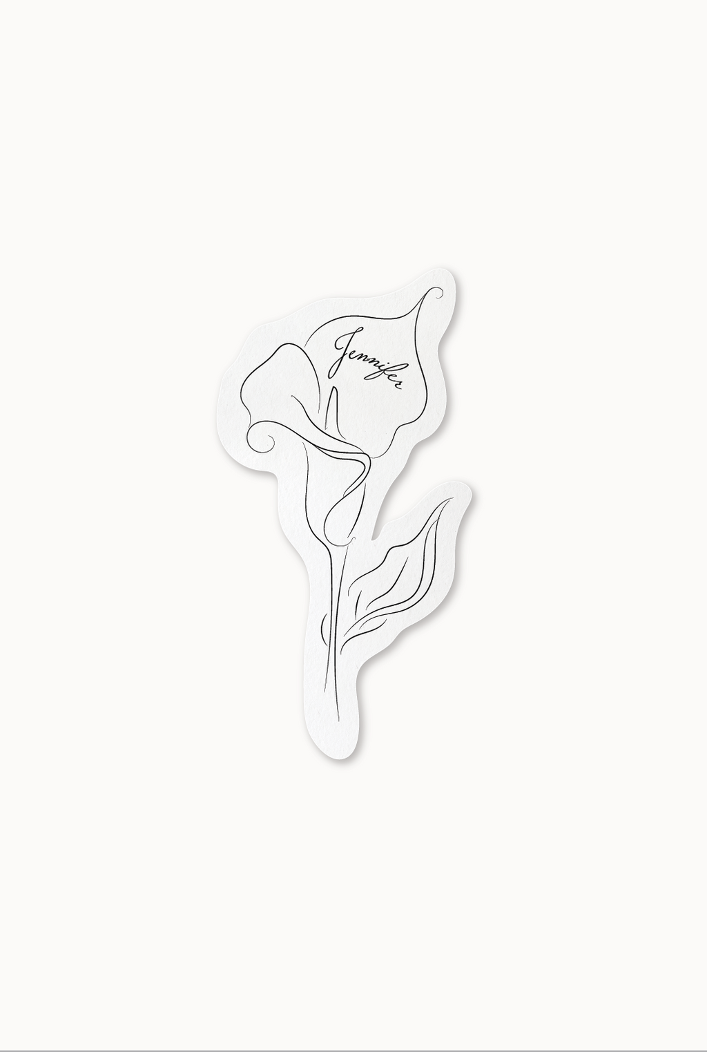 Calla Lily Place Cards