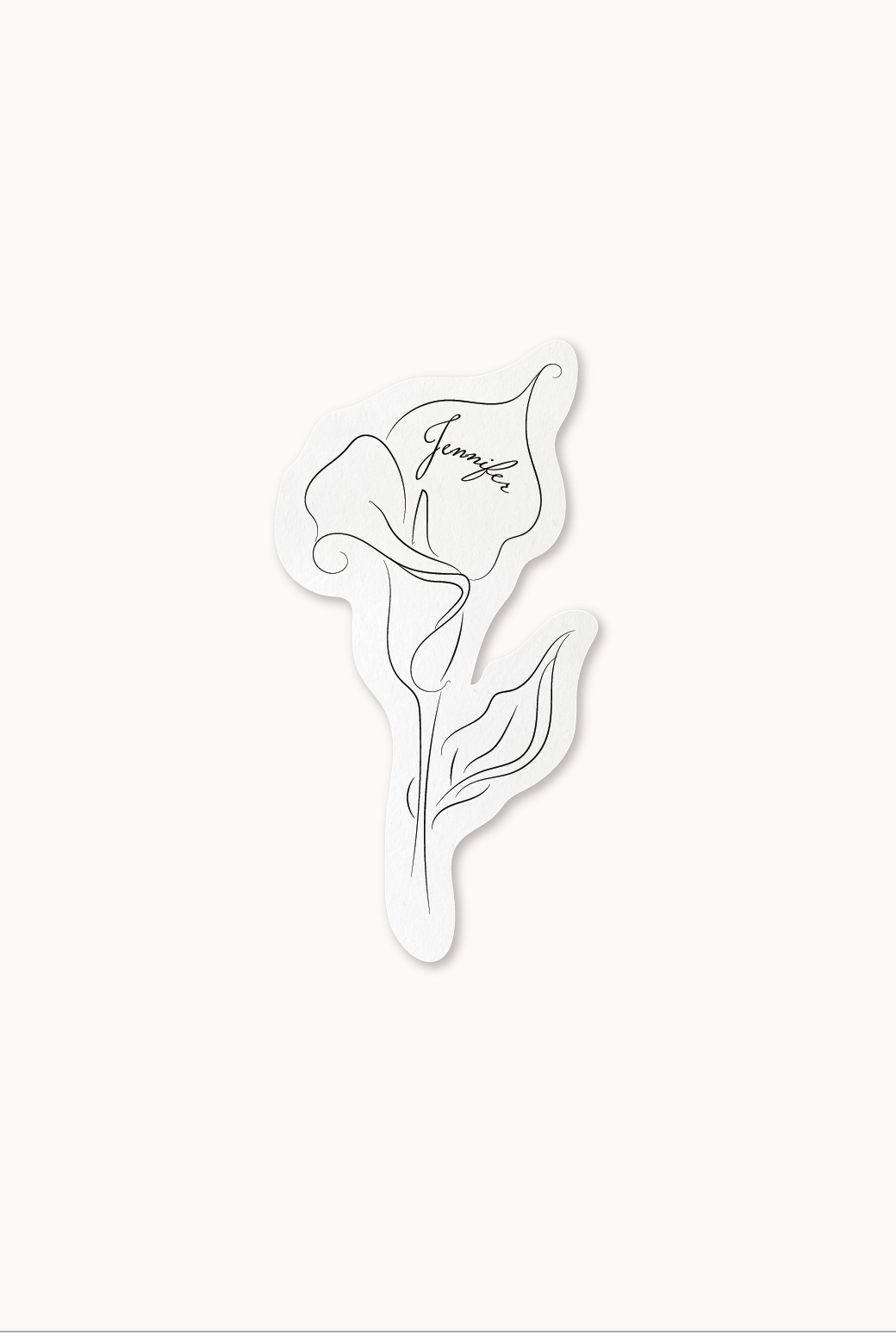 Calla Lily Place Cards