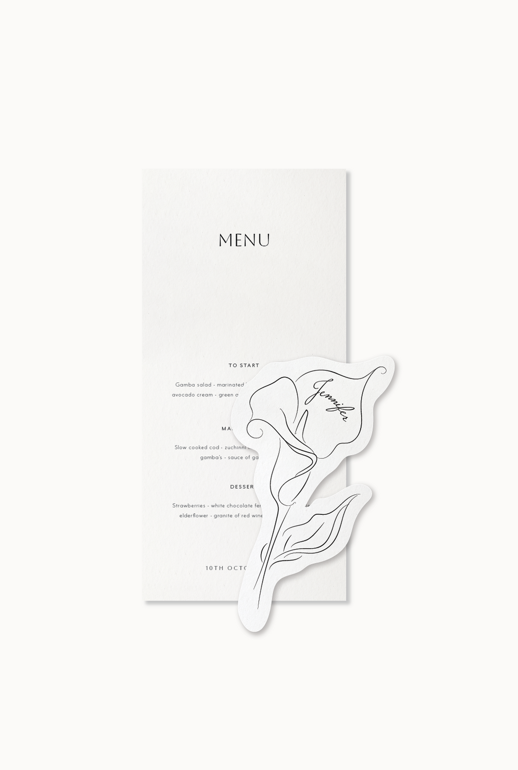 Calla Lily Place Cards