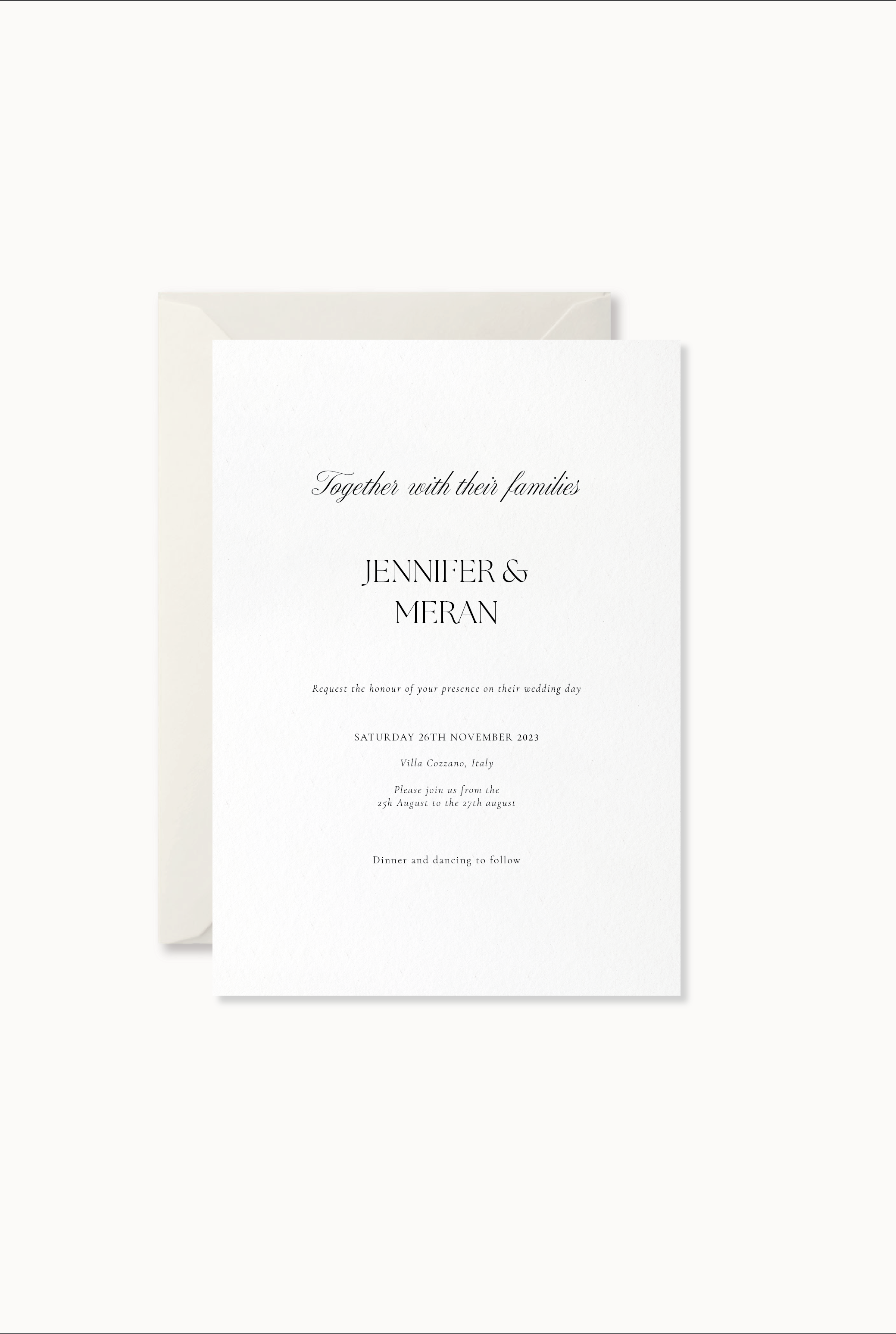 Verona - 3 Card Invitation Suite